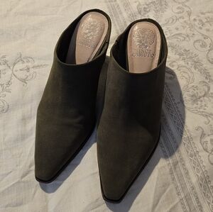 Vince Camuto Women's Olive Slip-on Booties